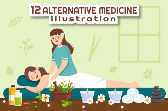 Download 12 Alternative Medicine Illustration - Alternative Collection