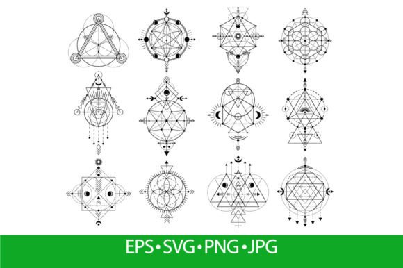 Download Sacred Geometry Figures, Abstract Mystic - Sacred geometry Collection