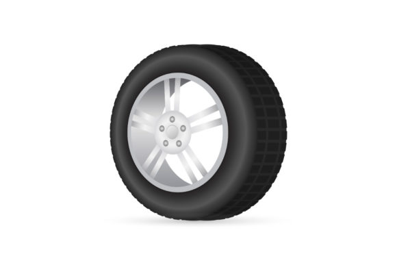 Download Realistic Shining Disk Car Wheel Tyre Se - Tyre Collection